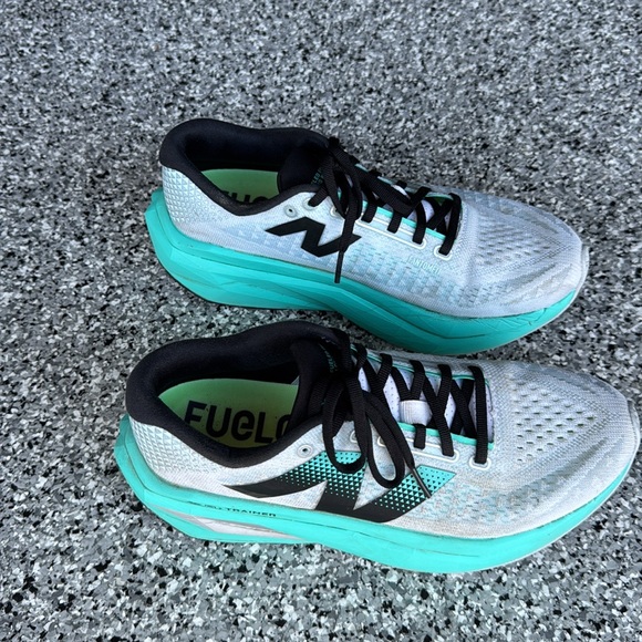 New Balance SC trainer- White and Teal - Picture 3 of 15